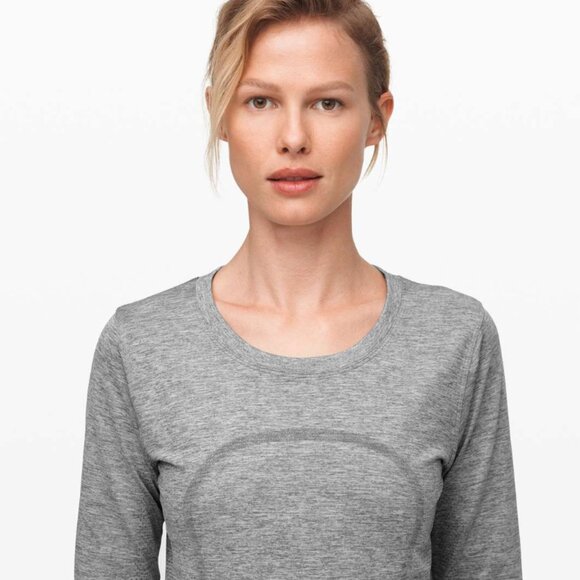 Lululemon Swiftly Relaxed Long Sleeve Slate / White - Picture 10 of 11